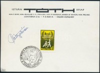 Tóth István fotóművész aláírása emléklapon