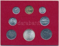 Vatikán 1971. 1L - 500L 'VI. Pál pápa' (8xklf) forgalmi szett T:1,1- Vatican 1971. 1 Lire - 500 Lire 'Paul VI' (8xdiff) coin set C:UNC,AU