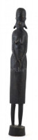 Afrikai bennszülött nő, fa, m: 35 cm