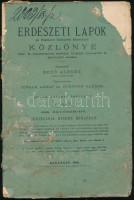 1888 Erdészeti lapok X. füzet. Kissé megviselt