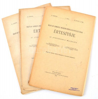 1909 A Magyar Nemzeti Múzeum Néprajzi Osztályának  Értesítője az 'Ethnographia' melléklete. [Néprajzi Értesítő.] X. évf. 1-4. füzet. (Három füzetben. Teljes.) Szerk.: Dr. Semayer Vilibáld. Papírkötésben, felvágatlan példányok.