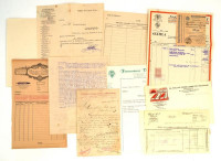 cca 1910-1960 11 db számla és levélpapír.