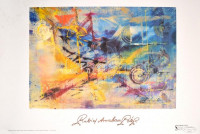 Rubint Ávrahám Péter (1958-): Amit csak te tudsz című képéről készült jelzett, nagyméretű ofszet poszter, dombornyomott aláírással, 70×100 cm