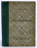 Kurtz Béla: A szállodásipar. Bp.,1942, Budapesti Szállodások és Vendéglősök Ipartestülete, 2+273 p. + 9 t. (mellékletekkel.) Első kiadás. Kiadói félvászon-kötés, kissé kopott borítóval.