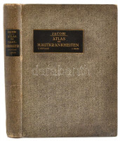 Dr. E. Jacobi: Atlas der Hautkrankheiten mit Einschluss der Wichtigsten Venerischen Erkankungen für Praktische Artze und Studierende. I. band. Berlin-Wien, 1913, Urban-Schwarzenberg. Német nyelven. Színes táblákkal illusztrált. Kiadói