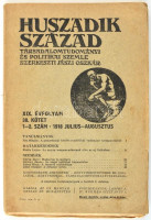 Jászi Oszkár: Huszadik század. Társadalomtudományi és politikai szemle. Bp., 1918, Új Magyarország. Papírkötés.
