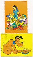 20 db MODERN Disney rajzfilm motívum képeslap és nyomtatvány / 20 modern Disney cartoon motive postcards and prints