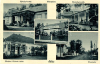 Atkár, Győrffy kastély, Községháza, Reviczky kastély, Mohácsi Kálmán üzlete, utcarészlet (EK)