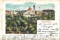 1901 Alexandria, Place de l'Eglise / church. EK)