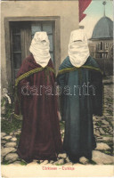 Türkinnen / Turkinje / Turkish folklore, women from Brcko