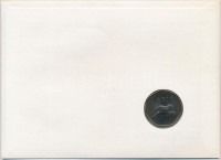 Írország 1983. 50p, felbélyegzett borítékban, bélyegzéssel, német nyelvű leírással T:1 kis ph. patinaIreland 1983. 50 Pence in envelope with stamp and cancellation, with German description C:UNC small edge error patina