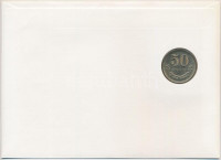 Mongólia 1980. 50m, felbélyegzett borítékban, bélyegzéssel, német nyelvű leírással T:1 patinaMongolia 1980. 50 Mongo in envelope with stamp and cancellation, with German description C:UNC patina