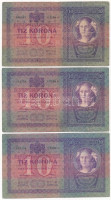 1904. 10K (5x) T:III,III- egyiken szakadásAdamo K10