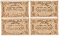 1946. 10.000AP (4x) sorszámos változat T:I-Adamo P49