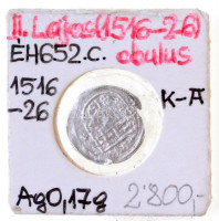 1501-1526K-A Obulus Ag 'II. Ulászló (II. Lajos alatt)' (~0,17g) T:3,3-Hungary 1501-1526K-A Obulus Ag 'Wladislaus II (struck under the rule of Louis II)' (~0,17g) C:F, VG Huszár: 819., Unger I.:652c
