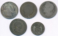 5db külföldi kis ezüstpénz, közte Ausztria 1872. 10kr Ag + Német Államok / Bajorország 1866. 1Kr Ag T:2,2-5pcs of mixed small silver coins, with Austria 1872. 10 Kreuzer Ag + German States / Bavaria 1866. 1 Kreuzer Ag C:XF,VF