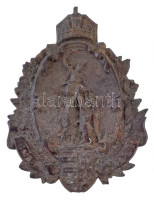 1896. '896-1896' Milleniumi Br lemezjelvény (55x41mm) T:2 / Hungary 1896. '896-1896' Br sheetmetal badge for the Hungarian Millenium (55x41mm) C:XF