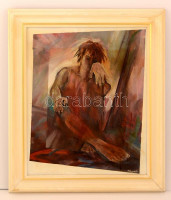 Kopek Rita (1952-): Álom. Olaj,  farost, jelzett, keretben, 50×40 cm