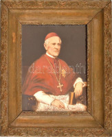 Liezen Mayer Sándor után, jelzés nélkül: Simor János hercegprímás arcképe. Olaj, karton, sérült. Sérült, üvegezett keretben. 25x20 cm