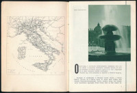 1939 Italia. A gyöngyök gyöngye. Olaszországi turisztikai, utazási ismertető prospektus, számos szövegközi képpel és egészoldalas, színes képtáblával illusztrálva, 52 p. Tűzött papírkötés, kissé koszos borítóval.