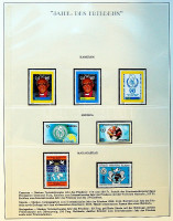 Nemzetközi békeév 1986 tartalmas világ motívumgyűjtemény Sieger falcmentes előnyomott albumban / International Year of the Peace, thematic world collection in special album