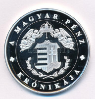 DN 'A magyar pénz krónikája - Tanácsköztársaság' Ag emlékérem tanúsítvánnyal (20g/0.999/38,61mm) T:PP