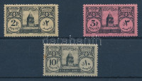1948 Portó sor Mi 44-46 (10Pia értéken kis barna folt a papírban)