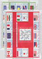 2012 Csendes-óceáni szigetek konferenciája, Zászlók 14 értékes + 16 értékes kisív