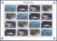 2012 WWF Zebracápa 4 sort tartalmazó kisív Mi 441 - 444