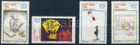 2002 Karikatúra sor Mi 552-555 + FDC-n