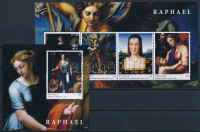 2012 Raffaello festmények kisív Mi 1860-1863 + blokk Mi 192