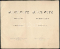 Lukács Ágnes Auschwitz. Női tábor - Women's camp. Bp., 1946. (Ichud). (8) p. + 24 tábla. A Szocialista-Cionisták Pártja által kiadott mappa a rajzok mellett a kiadó előszavát és a művész életrajzát is tartalmazza. Kiadói,