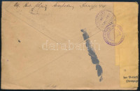 1921 Cenzúrázott levél Wiesbaden-Debrecen