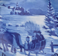 14 db Bavaria karácsonyi kiadású limitált porcelán tányér mind különféle évből cca 1980-1995 d: 22 cm. Matricás, jelzett, hibátlan