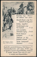 cca 1944 ,,Vásárolja meg! Olvassa! Sok kellemes órát szerez! Horváth Elemér a régi Pest-Budáról írt könyveivel', reklám levelezőlap, hátoldala sérült, 14x9 cm