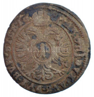 Német Államok / Szilézia / Oppeln 1699FN 1kr Ag 'I. Lipót' (0,71g) T:2- patina German States / Silesia / Oppeln 1699FN 1 Kreuzer Ag 'Leopold I' (0,71g) C:VF patina Krause KM#612