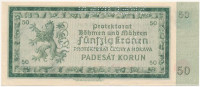 Német Harmadik Birodalom / Cseh-Morva Protektorátus 1940. 50K A 07 027005