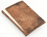 Thomson James, The Seasons, With his Life, an Index, and Glossary. A Dedication to the Earl of Buchan, and Notes to the Seasons, By Percival Stockdale. Sérült egészbőr kötés, foltos lapokkal. / Damaged leather binding