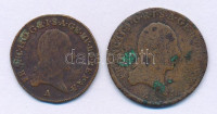 Ausztria 1800A 1/2kr Cu + 1kr Cu I. Ferenc
